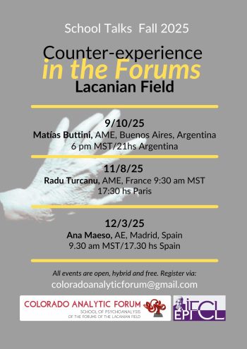 School Talks @ The Colorado Forum - flyer (Flyer A4)